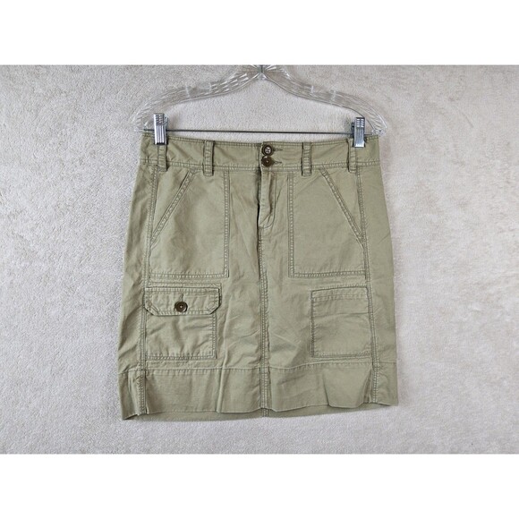Anthropologie | Paper Boy Women's Khaki Cargo Skirt Size 4 - Picture 1 of 3